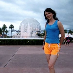 No Boundaries. Juniors Orange Shorts